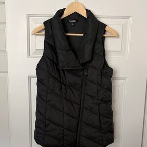 Nicole Miller Black Quilted Puffer Vest